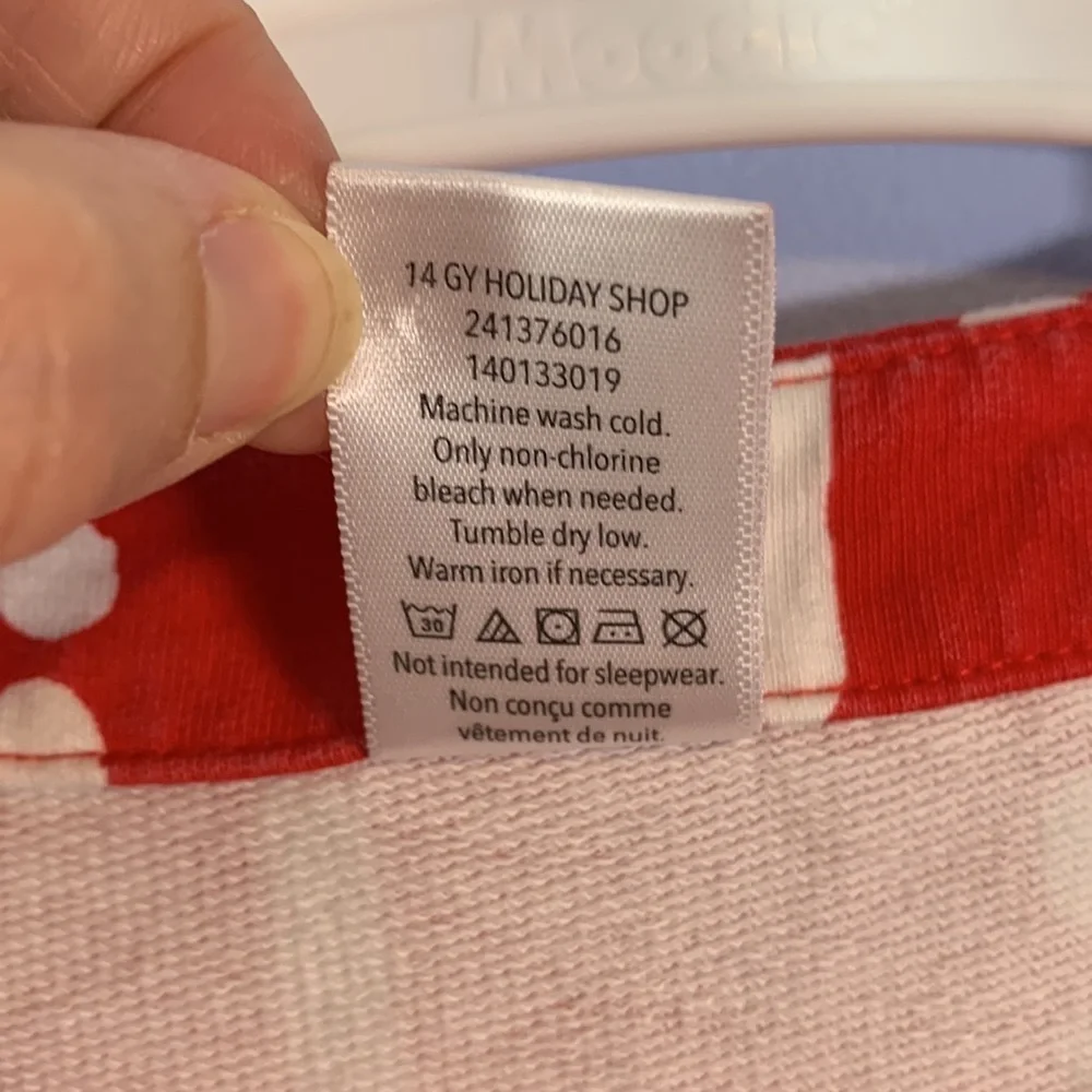 Gymboree size 7 wide neck 3/4 sleeves shift dress red white mod plaid Holiday